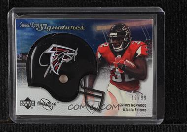 2007 NFL Sweet Spot - Signatures Tier 3 - Silver 99 #SSS-JN - Jerious Norwood /99