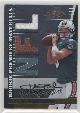 2007 Playoff Absolute Memorabilia - [Base] - Die-Cut NFL Signatures #265 - Rookie Premiere Materials - John Beck /100 [Noted]