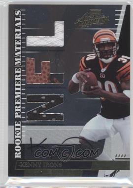 2007 Playoff Absolute Memorabilia - [Base] - Die-Cut NFL Signatures #269 - Rookie Premiere Materials - Kenny Irons /100