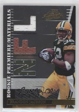2007 Playoff Absolute Memorabilia - [Base] - Die-Cut NFL Signatures #273 - Rookie Premiere Materials - Brandon Jackson /100