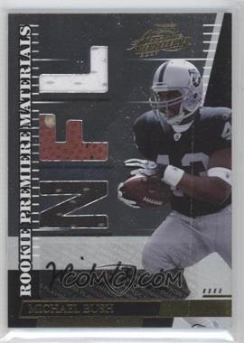 2007 Playoff Absolute Memorabilia - [Base] - Die-Cut NFL Signatures #282 - Rookie Premiere Materials - Michael Bush /100
