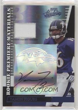 2007 Playoff Absolute Memorabilia - [Base] - Embossed Hologram Prime Signatures #275 - Rookie Premiere Materials - Yamon Figurs /10