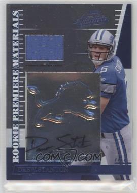 2007 Playoff Absolute Memorabilia - [Base] - Embossed Hologram Signatures #266 - Rookie Premiere Materials - Drew Stanton /25