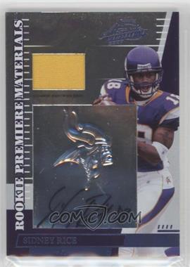 2007 Playoff Absolute Memorabilia - [Base] - Embossed Hologram Signatures #267 - Rookie Premiere Materials - Sidney Rice /25 [EX to NM]