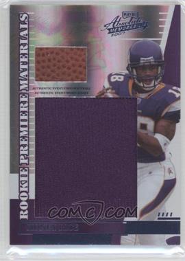 2007 Playoff Absolute Memorabilia - [Base] - Jumbo with Football #267 - Rookie Premiere Materials - Sidney Rice /50