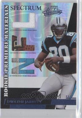 2007 Playoff Absolute Memorabilia - [Base] - Spectrum Die-Cut NFL Prime #268 - Rookie Premiere Materials - Dwayne Jarrett /100