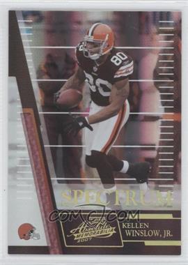 2007 Playoff Absolute Memorabilia - [Base] - Spectrum Gold #109 - Kellen Winslow Jr. /25