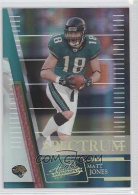 2007 Playoff Absolute Memorabilia - [Base] - Spectrum Gold #127 - Matt Jones /25