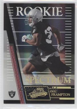 2007 Playoff Absolute Memorabilia - [Base] - Spectrum Gold #166 - Rookie - Eric Frampton /25