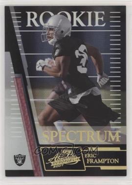 2007 Playoff Absolute Memorabilia - [Base] - Spectrum Gold #166 - Rookie - Eric Frampton /25