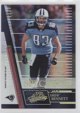 2007 Playoff Absolute Memorabilia - [Base] - Spectrum Gold #69 - Drew Bennett /25