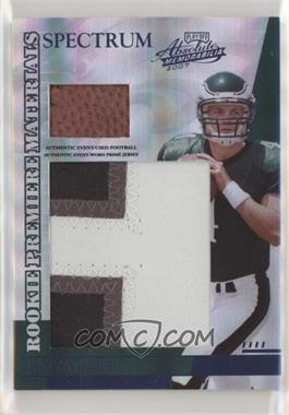 2007 Playoff Absolute Memorabilia - [Base] - Spectrum Jumbo Prime With Football #264 - Rookie Premiere Materials - Kevin Kolb /10