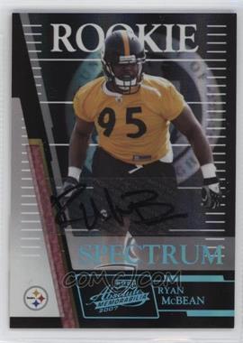 2007 Playoff Absolute Memorabilia - [Base] - Spectrum Platinum Autographs #194 - Rookie - Ryan McBean /1