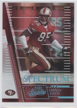 2007 Playoff Absolute Memorabilia - [Base] - Spectrum Platinum #74 - Vernon Davis /1