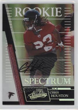 2007 Playoff Absolute Memorabilia - [Base] - Spectrum Silver Autographs #158 - Rookie - Chris Houston /50