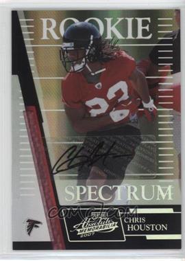 2007 Playoff Absolute Memorabilia - [Base] - Spectrum Silver Autographs #158 - Rookie - Chris Houston /50