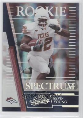 2007 Playoff Absolute Memorabilia - [Base] - Spectrum Silver #196 - Rookie - Selvin Young /100