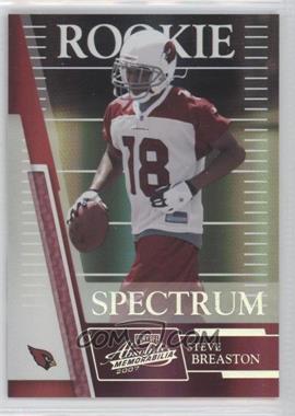 2007 Playoff Absolute Memorabilia - [Base] - Spectrum Silver #197 - Rookie - Steve Breaston /100