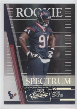 2007 Playoff Absolute Memorabilia - [Base] - Spectrum Silver #204 - Rookie - Amobi Okoye /100