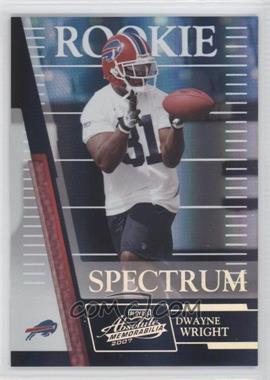 2007 Playoff Absolute Memorabilia - [Base] - Spectrum Silver #220 - Rookie - Dwayne Wright /100