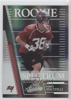 2007 Playoff Absolute Memorabilia - [Base] - Spectrum Silver #245 - Rookie - Sabby Piscitelli /100 [Noted]