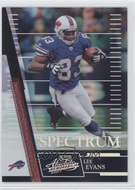 2007 Playoff Absolute Memorabilia - [Base] - Spectrum Silver #79 - Lee Evans /100