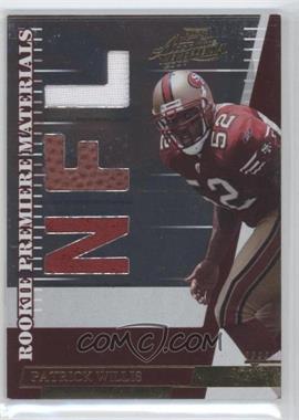 2007 Playoff Absolute Memorabilia - [Base] #258 - Rookie Premiere Materials - Patrick Willis /849