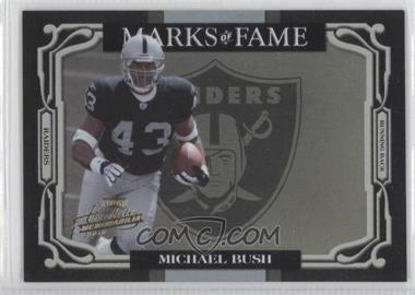 2007 Playoff Absolute Memorabilia - Marks of Fame - Gold #MOF-41 - Michael Bush /50