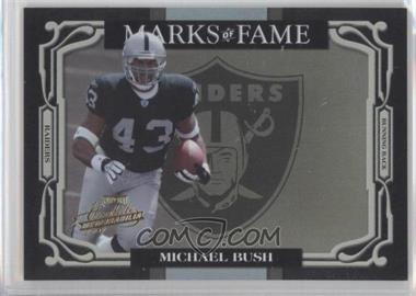 2007 Playoff Absolute Memorabilia - Marks of Fame - Gold #MOF-41 - Michael Bush /50