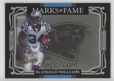 2007 Playoff Absolute Memorabilia - Marks of Fame - Gold #MOF-6 - DeAngelo Williams /50