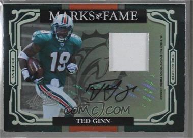 2007 Playoff Absolute Memorabilia - Marks of Fame - Materials Prime Signatures #MOF-17 - Ted Ginn Jr. /25 [Noted]