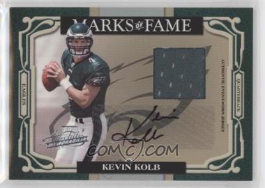 2007 Playoff Absolute Memorabilia - Marks of Fame - Materials Prime #MOF-31 - Kevin Kolb /50