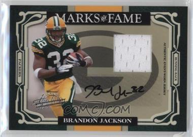 2007 Playoff Absolute Memorabilia - Marks of Fame - Materials Signatures #MOF-20 - Brandon Jackson /50