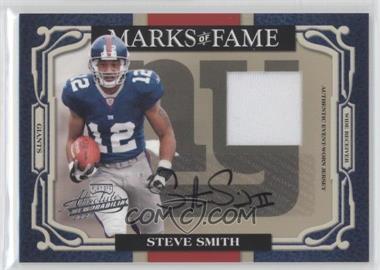 2007 Playoff Absolute Memorabilia - Marks of Fame - Materials Signatures #MOF-22 - Steve Smith /50