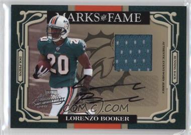 2007 Playoff Absolute Memorabilia - Marks of Fame - Materials Signatures #MOF-28 - Lorenzo Booker /50