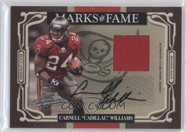 2007 Playoff Absolute Memorabilia - Marks of Fame - Materials Signatures #MOF-4 - Carnell "Cadillac" Williams /50