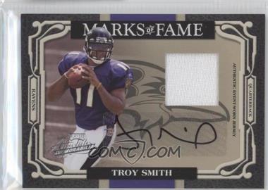 2007 Playoff Absolute Memorabilia - Marks of Fame - Materials Signatures #MOF-50 - Troy Smith /50
