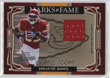 2007 Playoff Absolute Memorabilia - Marks of Fame - Materials #MOF-26 - Dwayne Bowe /200 [EX to NM]