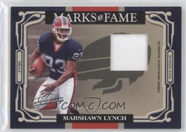 2007 Playoff Absolute Memorabilia - Marks of Fame - Materials #MOF-48 - Marshawn Lynch /200