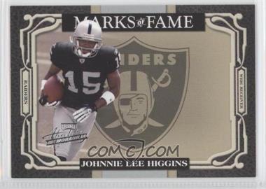 2007 Playoff Absolute Memorabilia - Marks of Fame #MOF-49 - Johnnie Lee Higgins /100