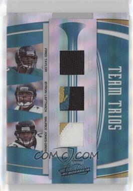 2007 Playoff Absolute Memorabilia - Team Trios - Materials Prime #TTR-6 - Fred Taylor, Byron Leftwich, Maurice Jones-Drew /25