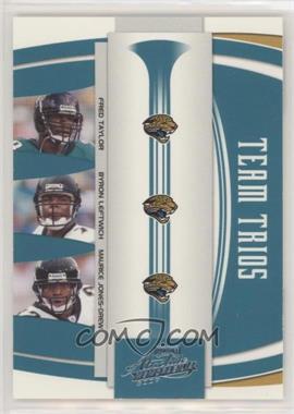 2007 Playoff Absolute Memorabilia - Team Trios #TTR-6 - Fred Taylor, Byron Leftwich, Maurice Jones-Drew /100