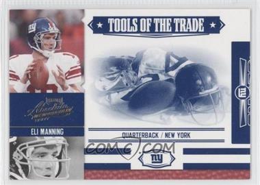 2007 Playoff Absolute Memorabilia - Tools of the Trade - Blue #TOT-62 - Eli Manning /75