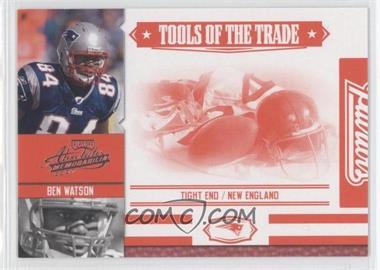 2007 Playoff Absolute Memorabilia - Tools of the Trade - Red #TOT-13 - Ben Watson /100