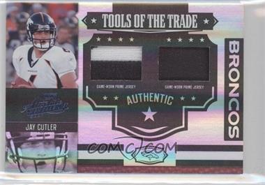 2007 Playoff Absolute Memorabilia - Tools of the Trade - Spectrum Black Double Materials Prime #TOT-74 - Jay Cutler /25