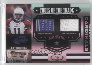 2007 Playoff Absolute Memorabilia - Tools of the Trade - Spectrum Black Double Materials Prime #TOT-93 - Larry Fitzgerald /25