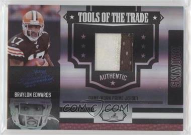 2007 Playoff Absolute Memorabilia - Tools of the Trade - Spectrum Black Materials Prime #TOT-21 - Braylon Edwards /50