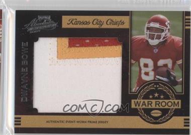 2007 Playoff Absolute Memorabilia - War Room - Jumbo Materials Prime #WR-10 - Dwayne Bowe /25