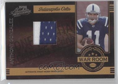 2007 Playoff Absolute Memorabilia - War Room - Materials Prime #WR-11 - Anthony Gonzalez /50