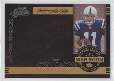 2007 Playoff Absolute Memorabilia - War Room #WR-11 - Anthony Gonzalez /100